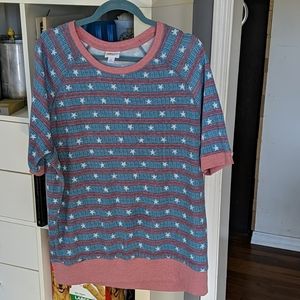 Lularoe stars and stripes shirt